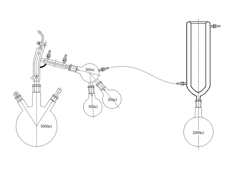 Short-path distillation main components